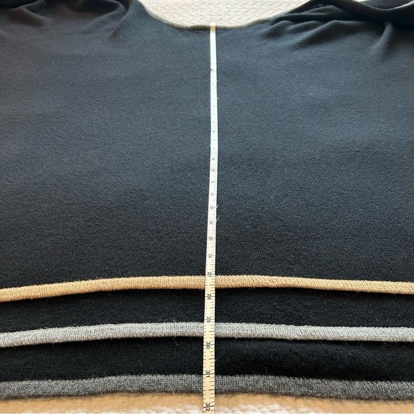 V-FRAAS 100% Wool Ruana/Poncho Black/Camel/Grey One Size Excellent Condition - Picture 13 of 16